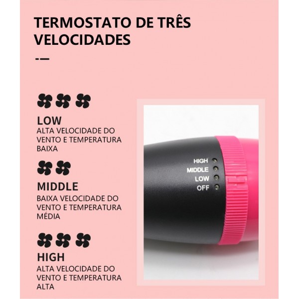 Escova Secador 3 in 1 - QA-T03