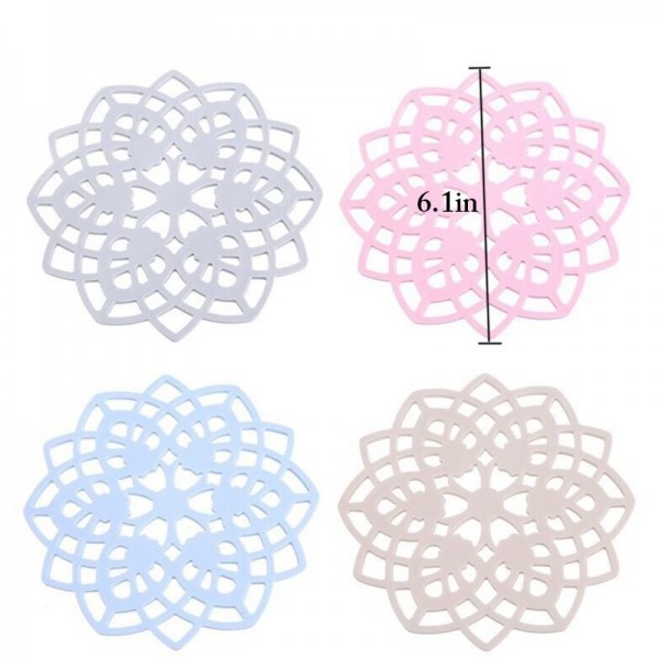 Base de Silicone Antiderrapante - Pack 6pcs