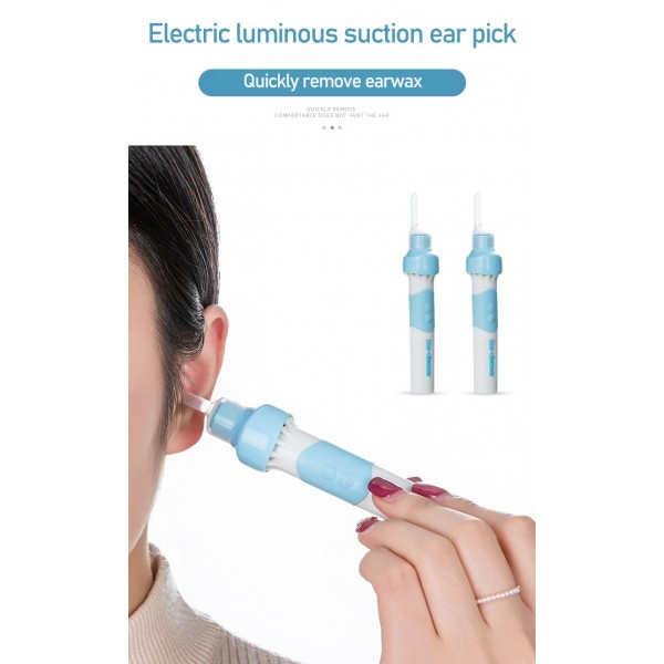 Limpa Ouvidos com LED e Sucção QA-ES2