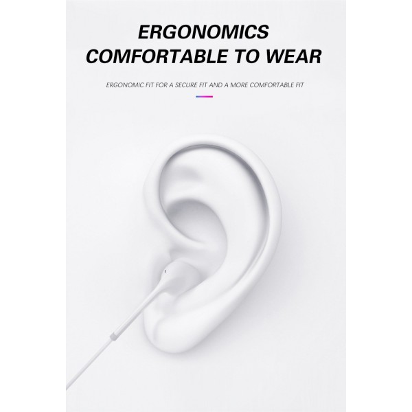 Auriculares Estéreo QA-C50 com Conexão iOS