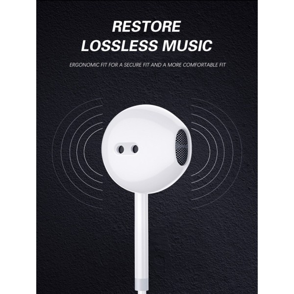 Auriculares Estéreo QA-C50 com Conexão iOS