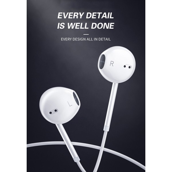 Auriculares Estéreo QA-C50 com Conexão iOS