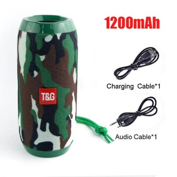 Coluna Bluetooth T&G 1200 mAh TG116