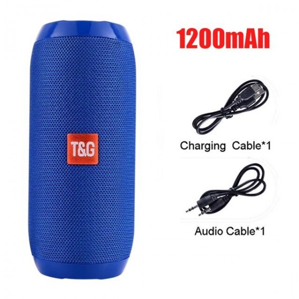 Coluna Bluetooth T&G 1200 mAh TG116