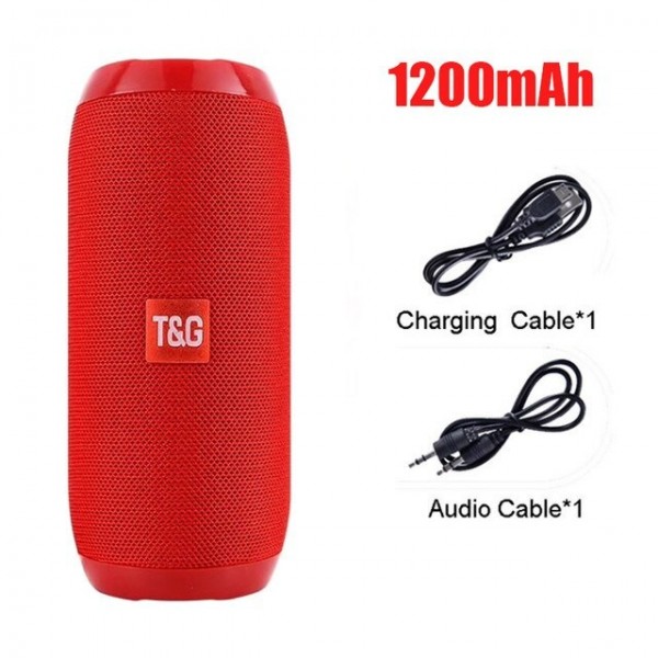 Coluna Bluetooth T&G 1200 mAh TG116