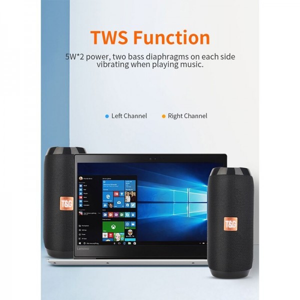 Coluna Bluetooth T&G 1200 mAh TG116