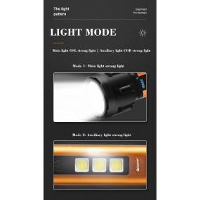 Lanterna LED USB Recarregável QA-L772 2