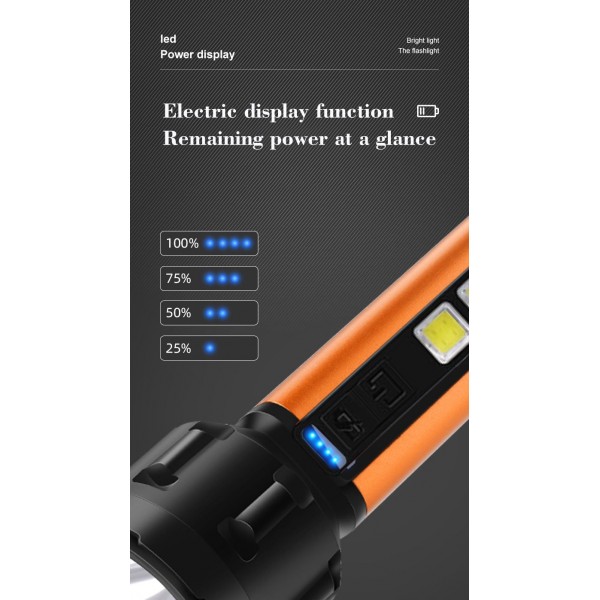 Lanterna LED USB Recarregável QA-L772