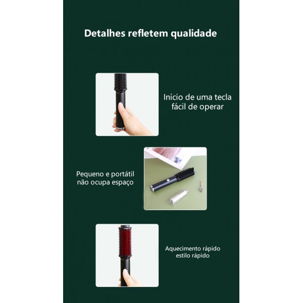 Escova Alisadora Portátil QA-T623