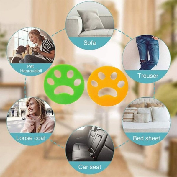 Removedor de Pelos de Animais de Estimação em Formato de Pata