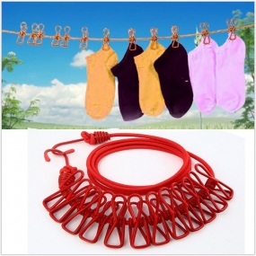 Estendal de Roupa Portátil com Mola - 12 clipes