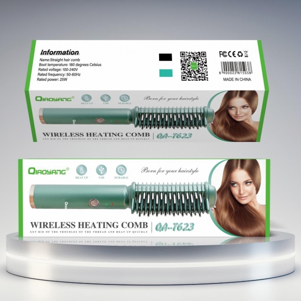 Escova Alisadora Portátil QA-T623