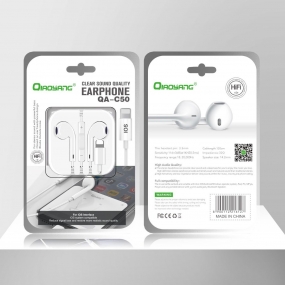 Auriculares Estéreo QA-C50 com Conexão iOS