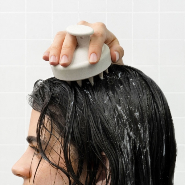 Escova de massagem para couro cabeludo