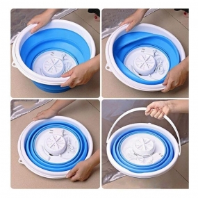 Mini Máquina de Lavar Roupa Dobrável 2