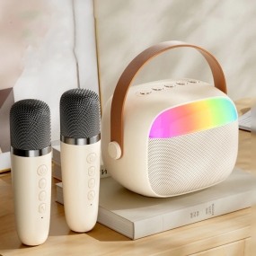 Coluna Altifalante Bluetooth e Microfones