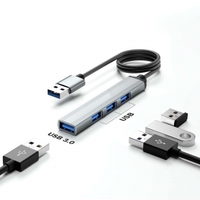 Hub USB 3.0 de Alta Velocidade com 4 Portas