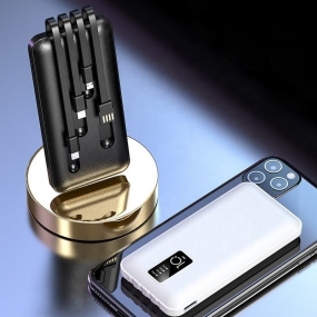 Powerbank 4 em 1 com Cabos Incorporados – 10.000mAh K-A81 2