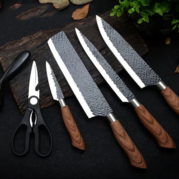 Conjunto de Facas Profissionais de Cozinha – Estilo Japonês