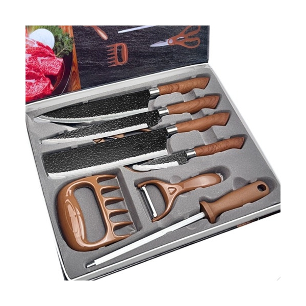 Conjunto de Facas Profissionais de Aço Inoxidável Churrasco