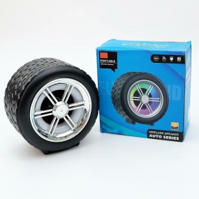 Coluna Bluetooth Portátil em Forma de Roda – 5W